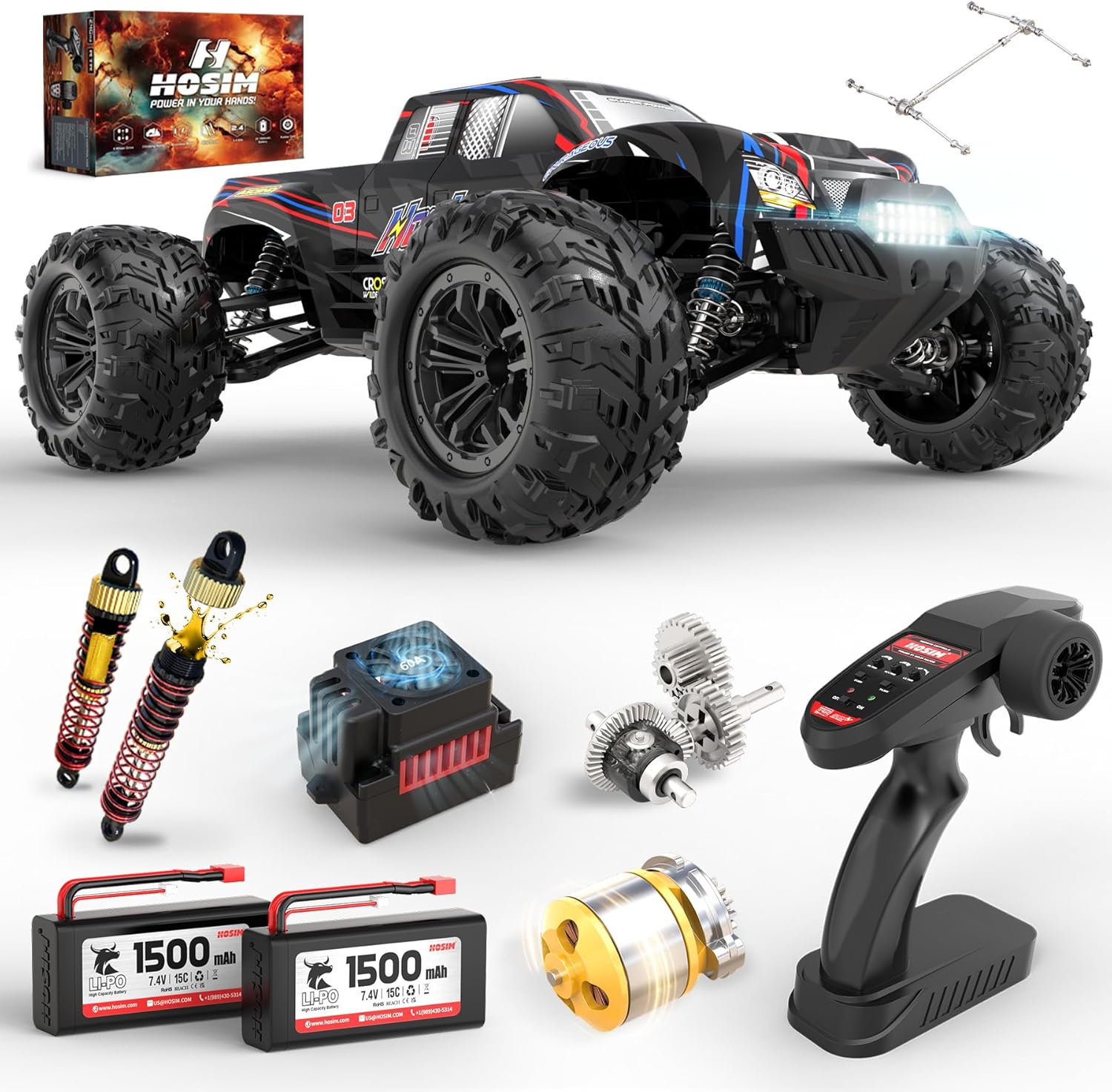Camioneta Monstruo RC sin Esco - Rc Hobby Grade Monster Truck reseña y precio