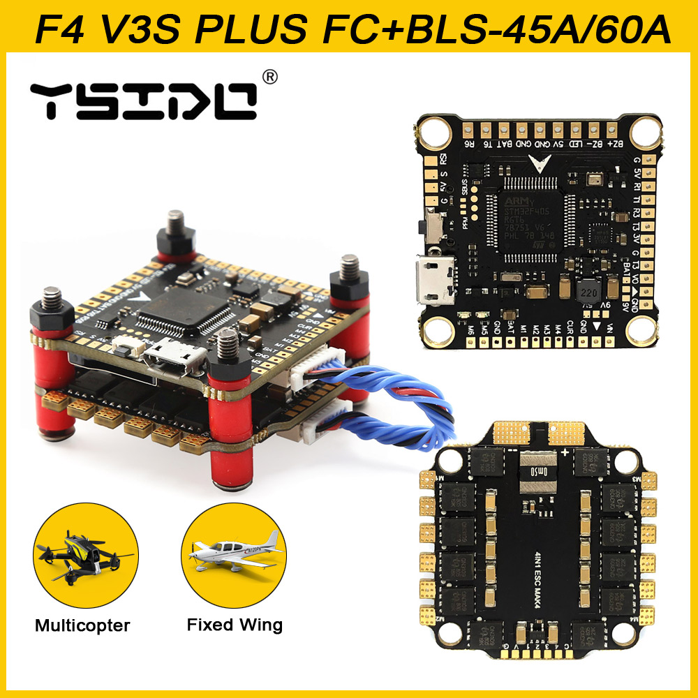 YSIDO nuevo F4 V3S PLUS Contro - Rc Plane Hobby Zone reseña y precio